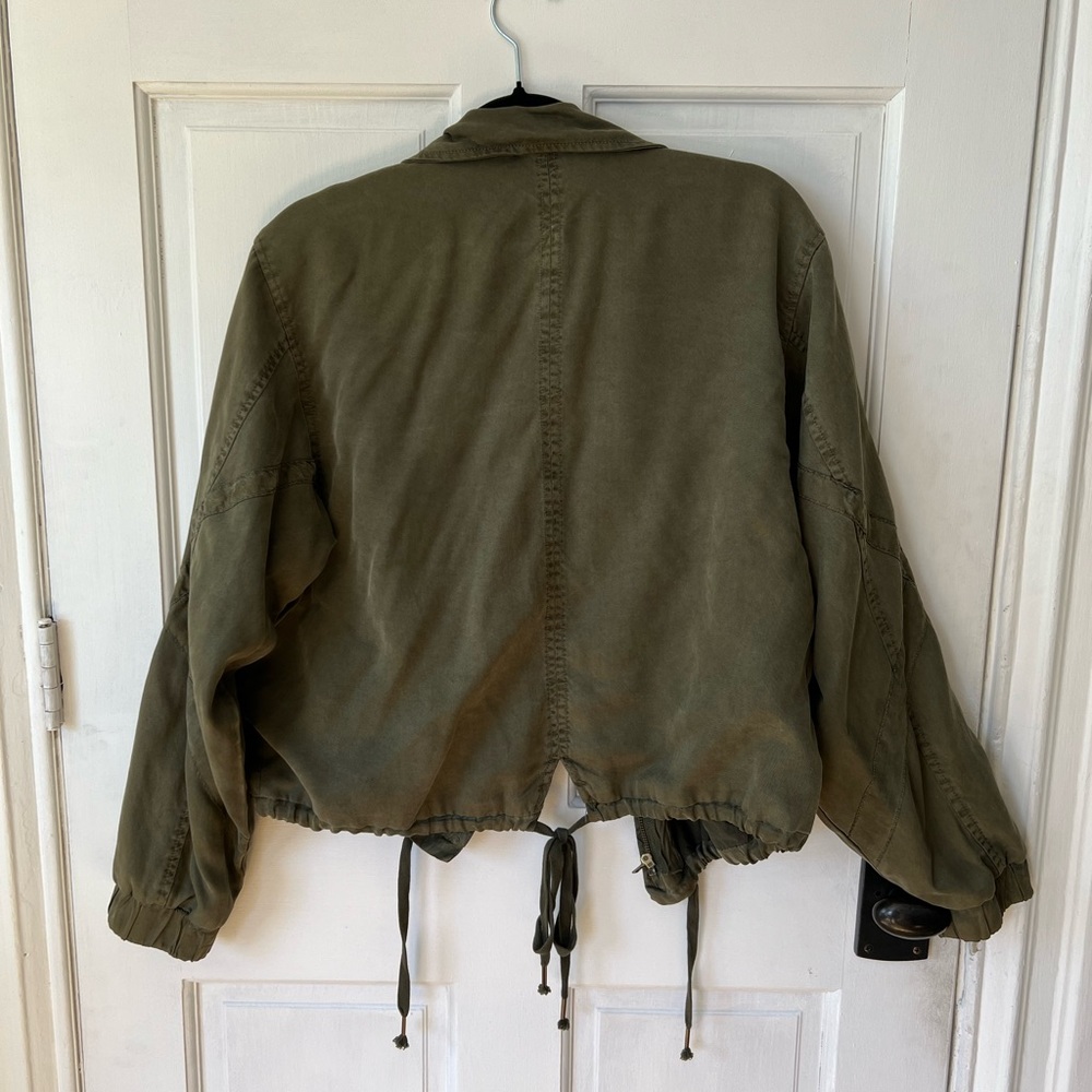 Army green slouchy cargo jacket - Picture 4 of 6